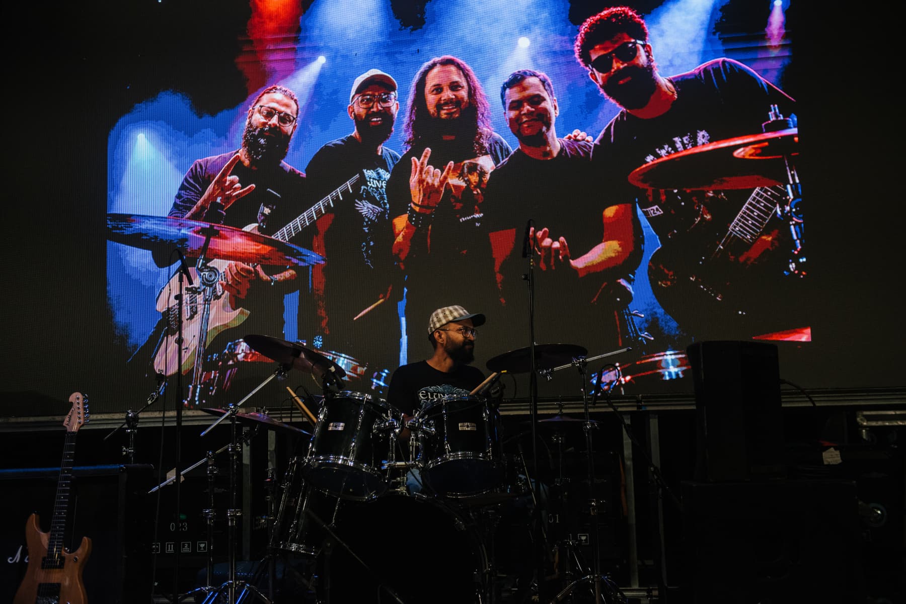 Band on stage