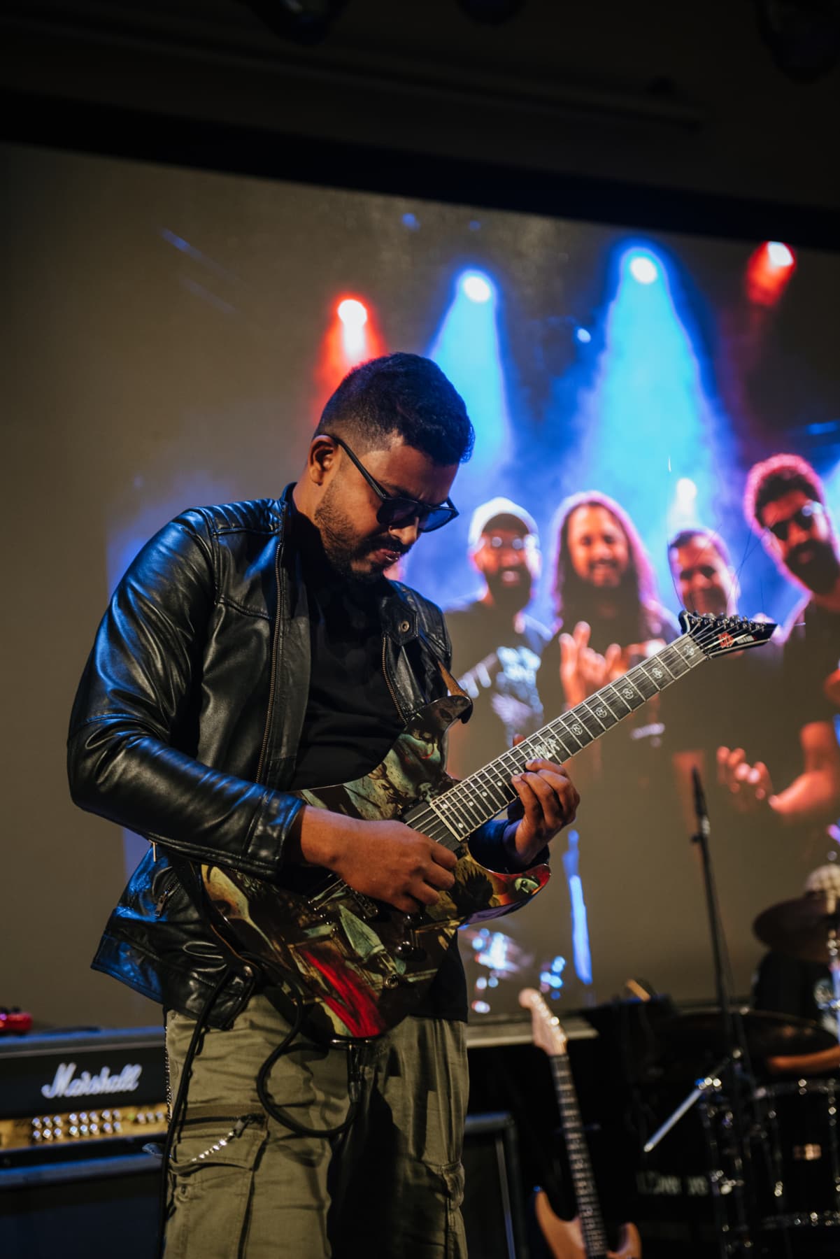 Band on stage