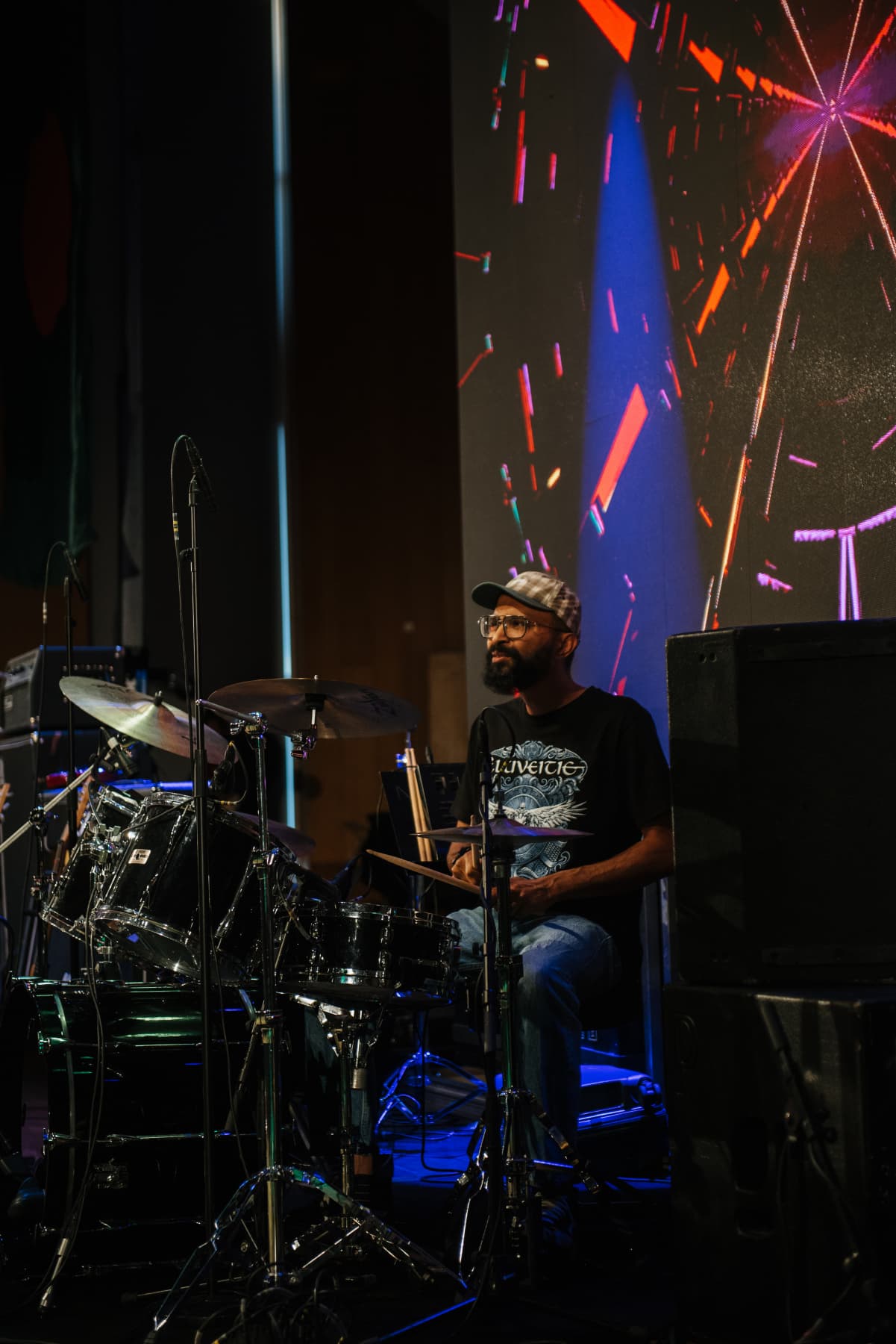 Band on stage
