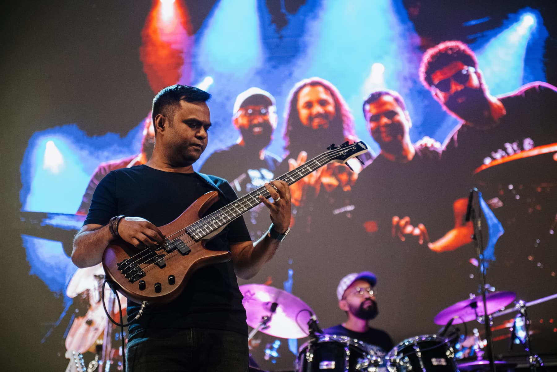 Band on stage