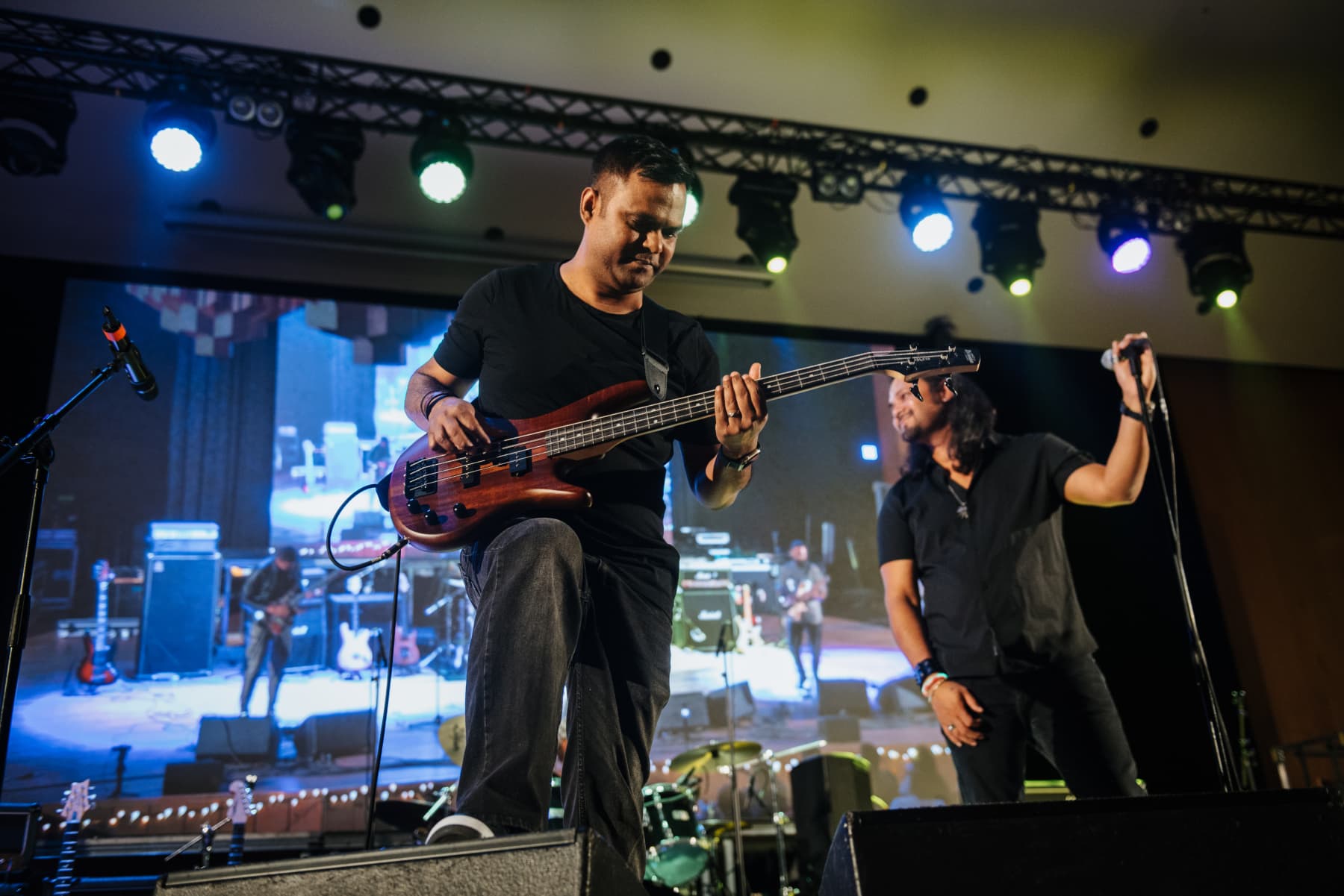 Band on stage