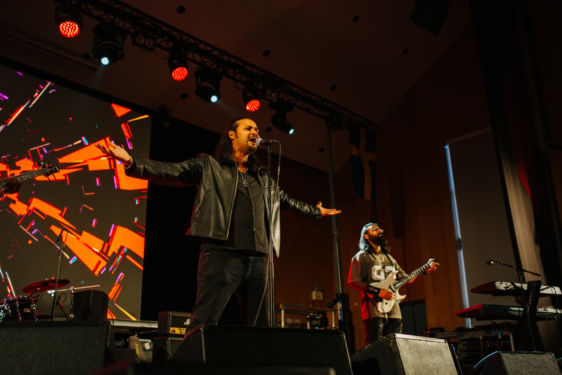 Band on stage