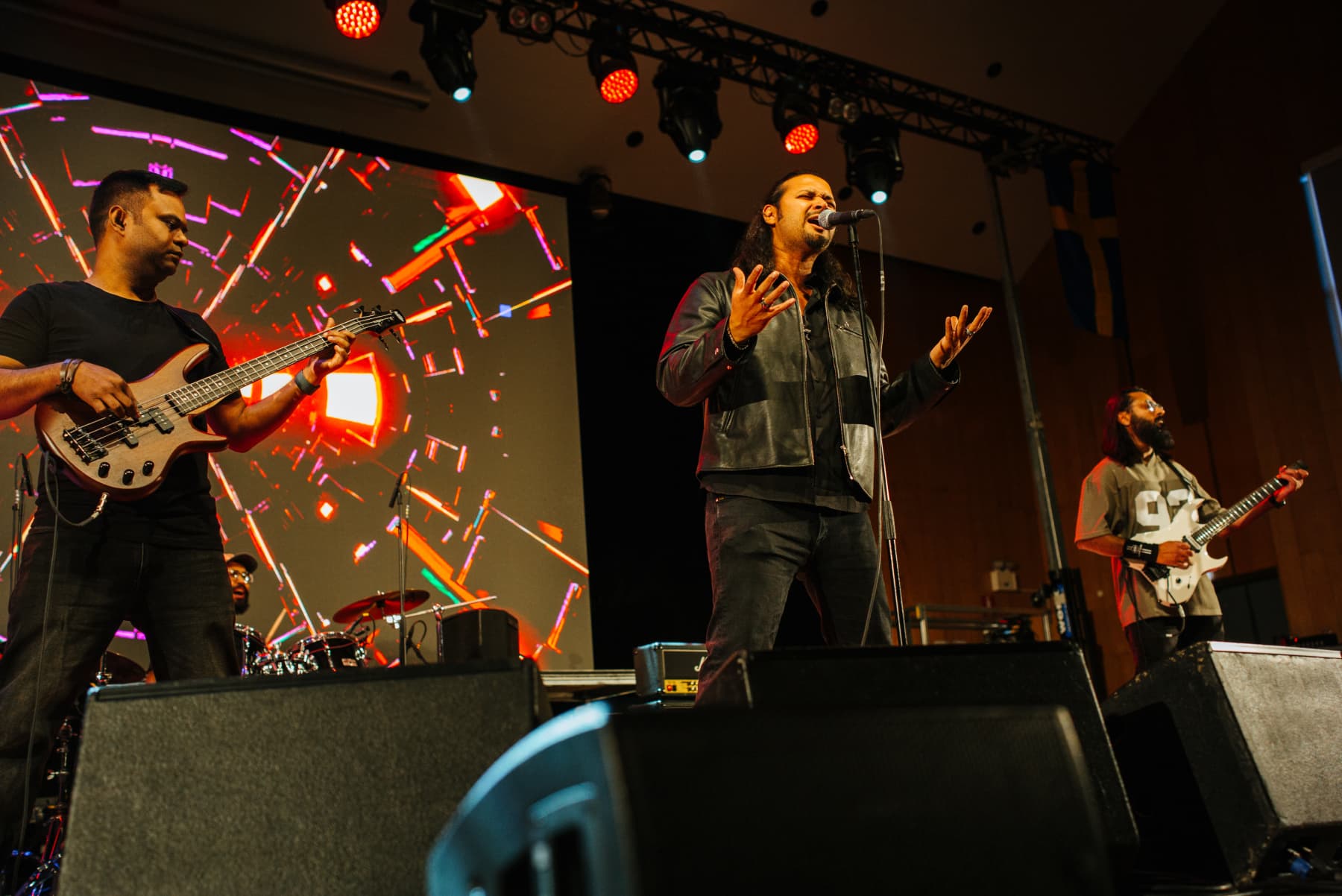 Band on stage