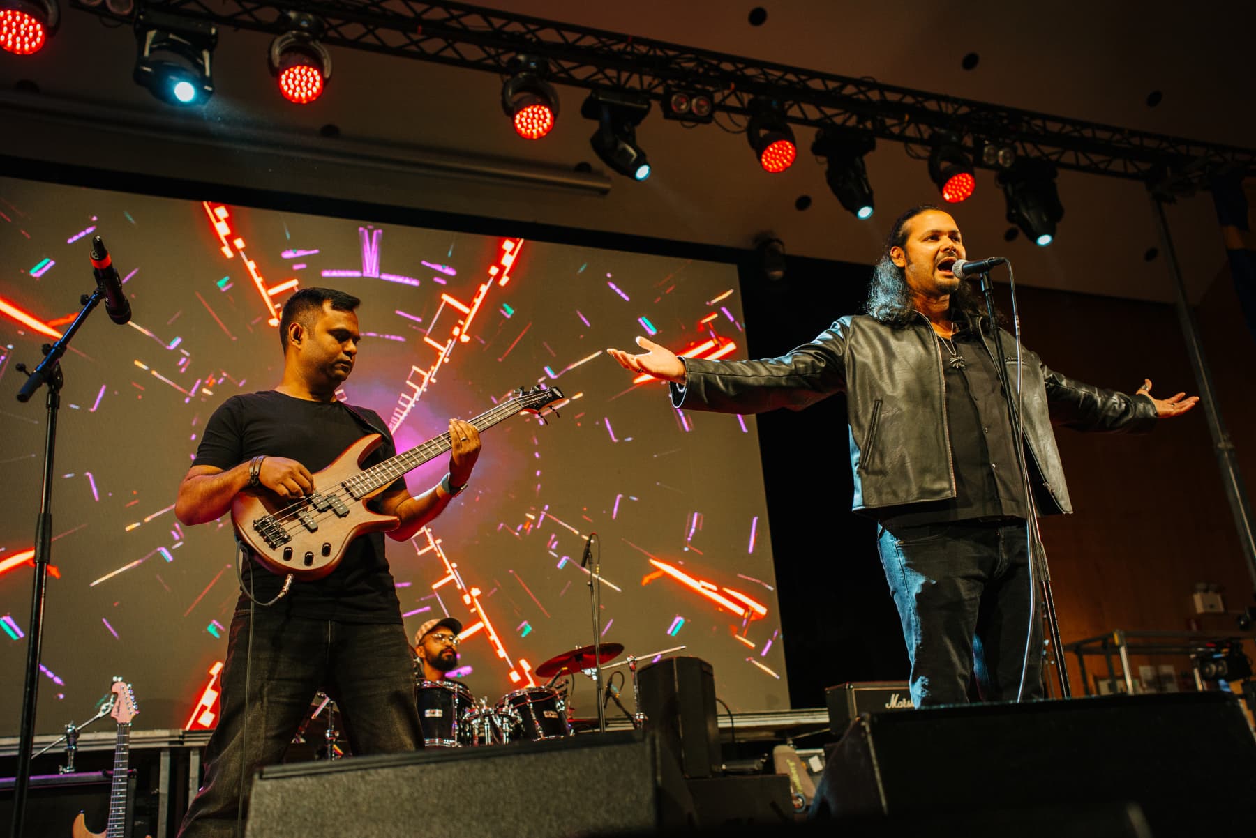 Band on stage