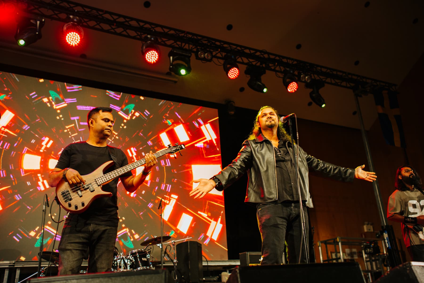 Band on stage