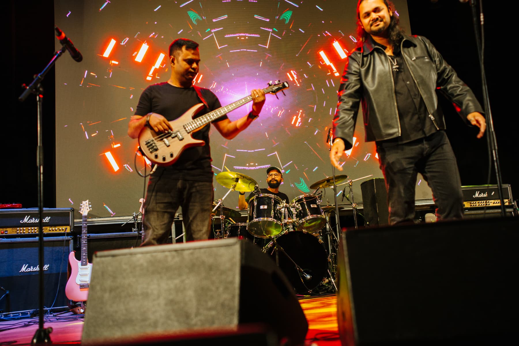 Band on stage