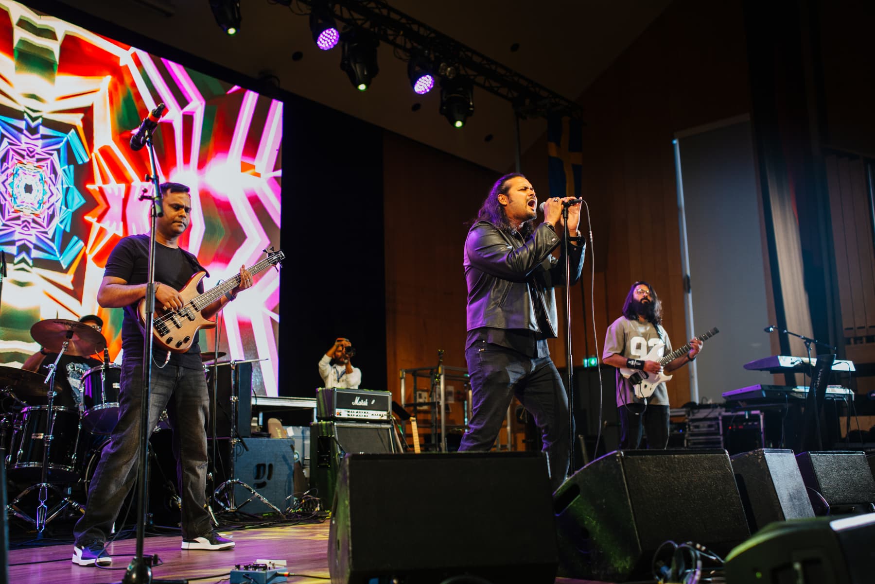 Band on stage