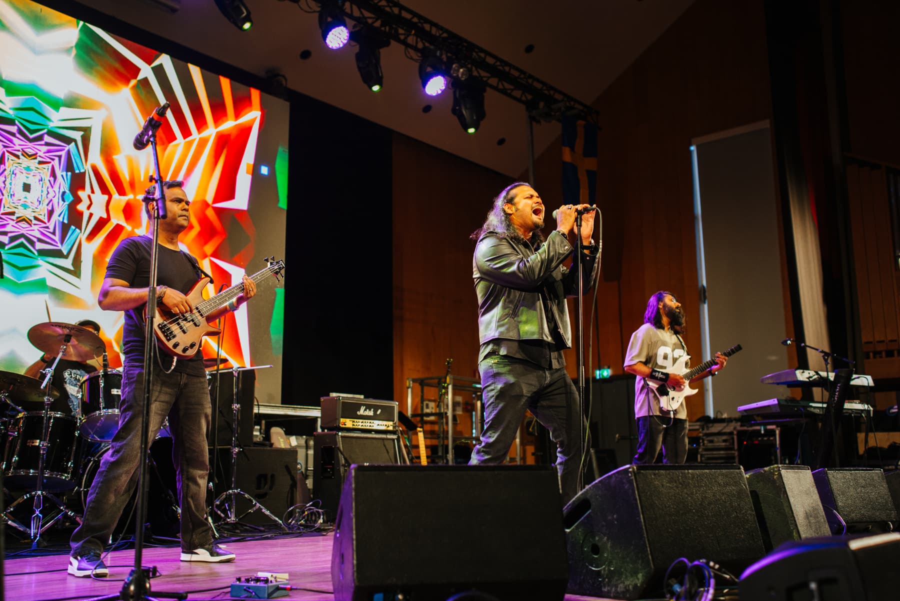 Band on stage