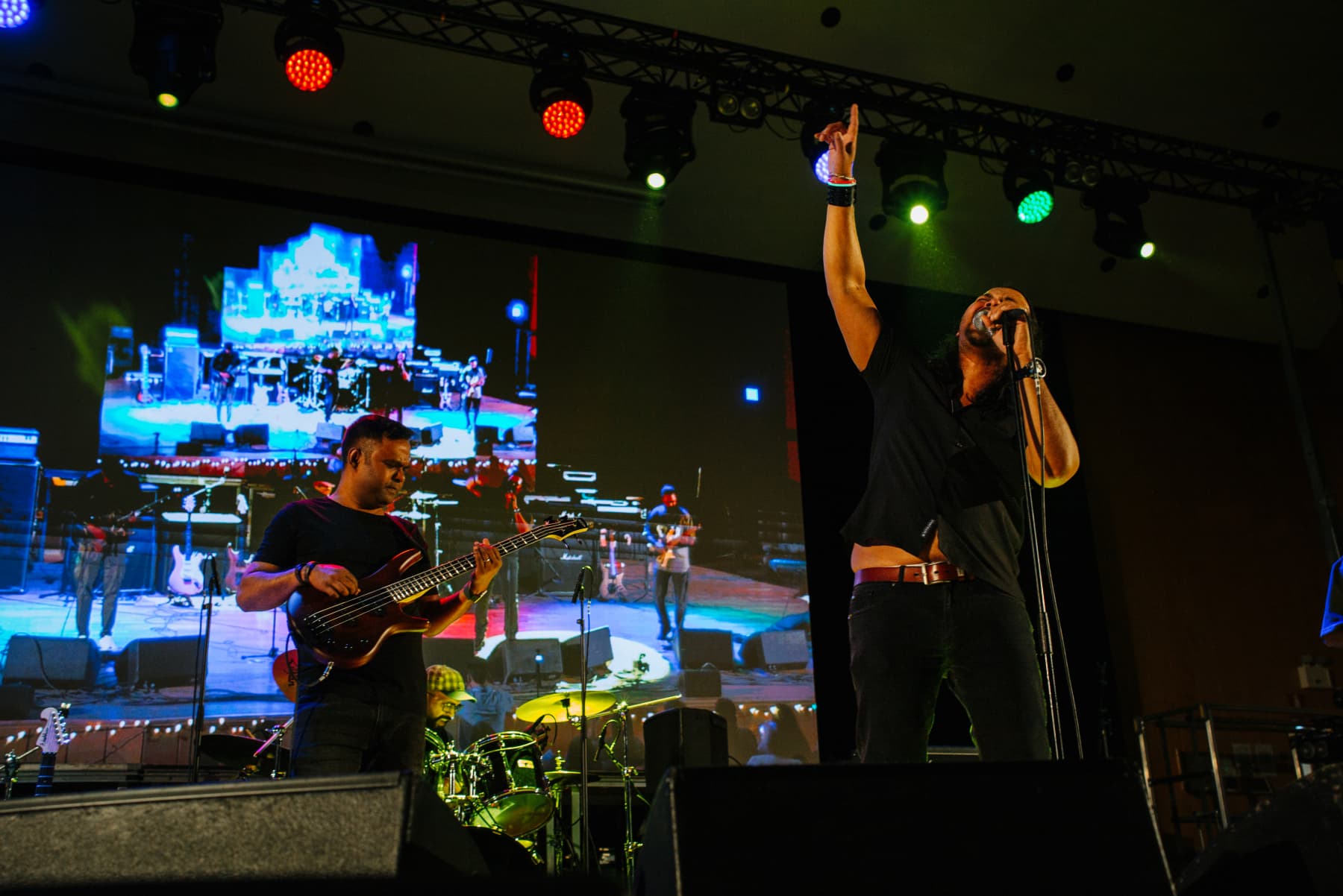 Band on stage