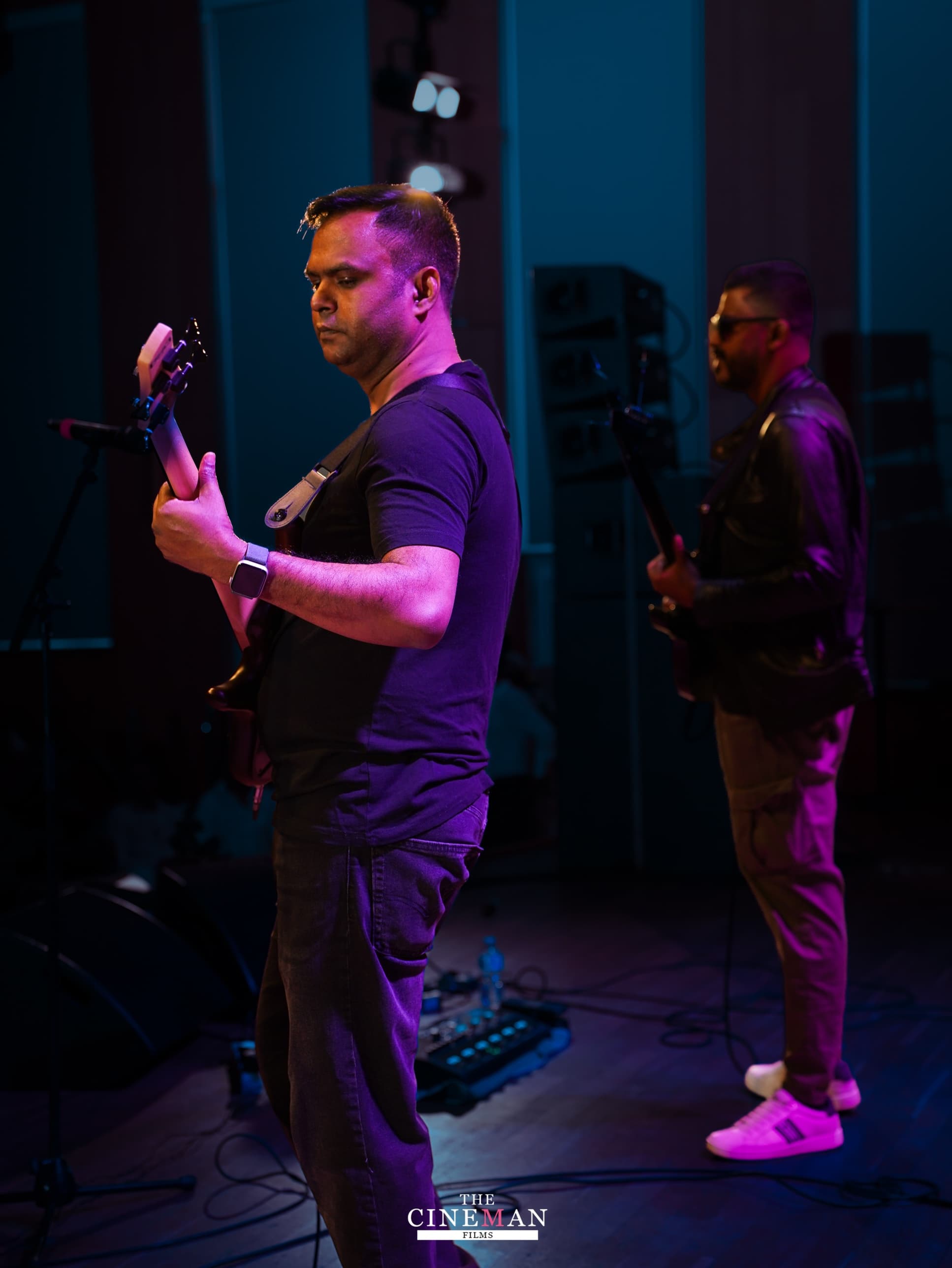 Band on stage