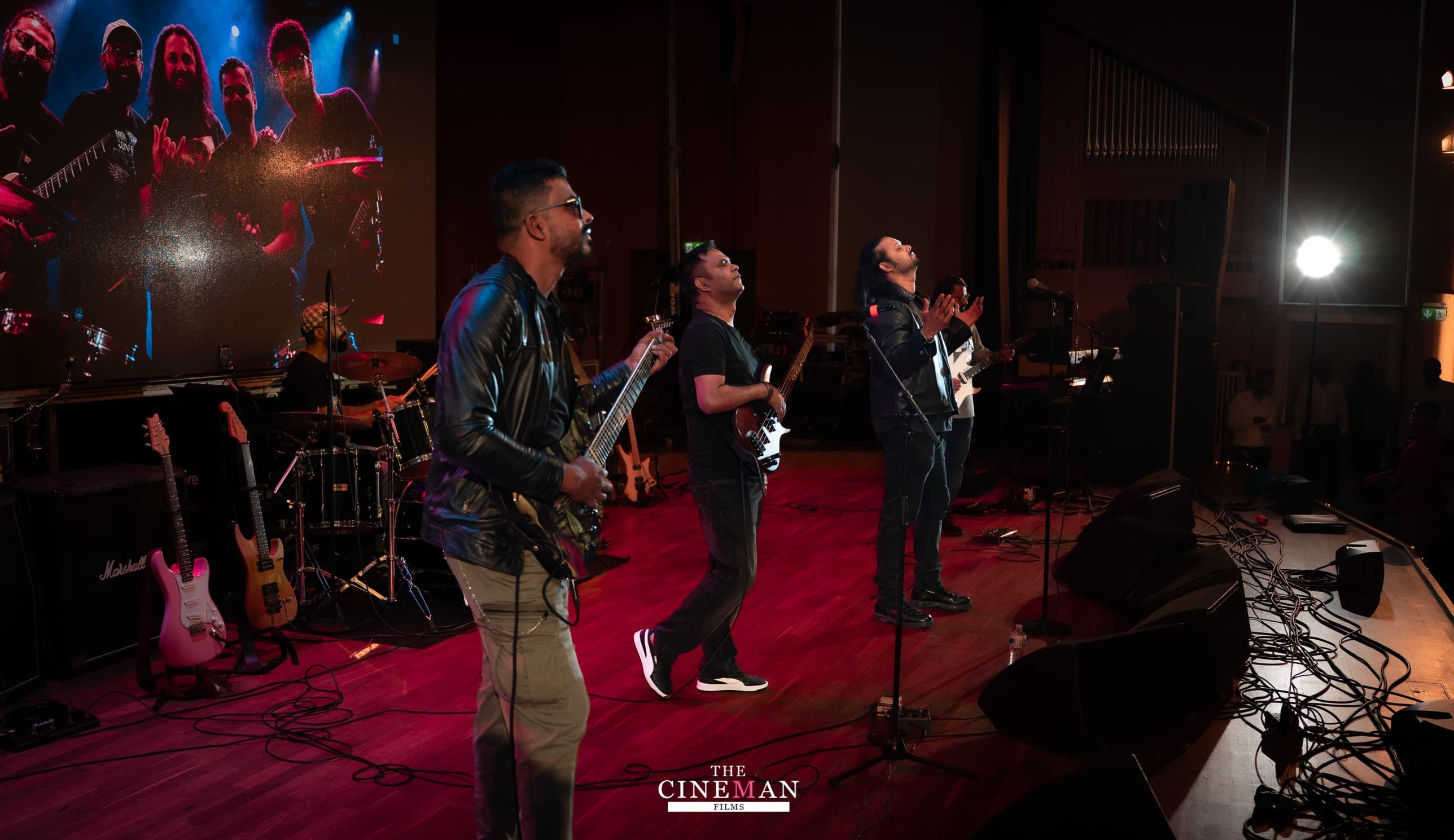 Band on stage