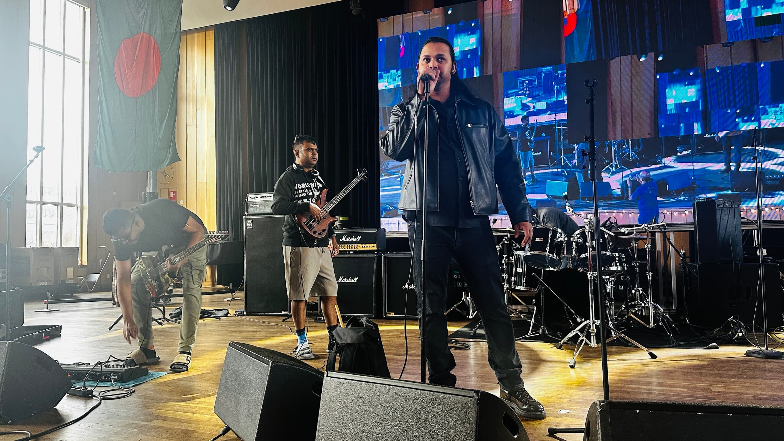 Band on stage