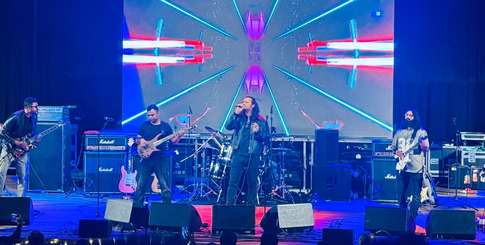 Band on stage